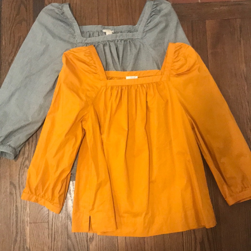 Set of 2 J.Crew Factory Penny Tops